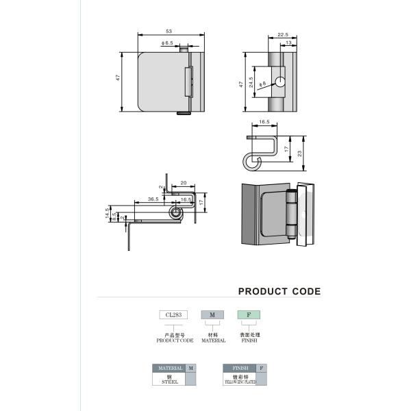 Естественный светлый тип сплав цинка прикрепляет цинк покрытый на петлях для двери шкафа