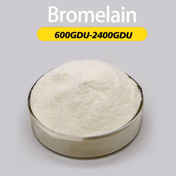 Enzyme pharmaceutique de la bromélaïne 600GDU Poudre de bromélaïne CAS 9001-00-7