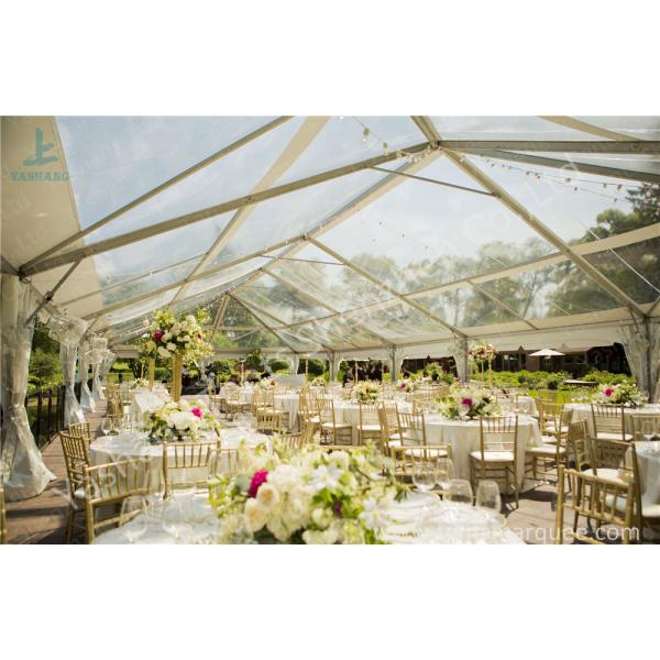 Transparent Roof PVC Fabric clear canopy tent for Luxury Wedding Party