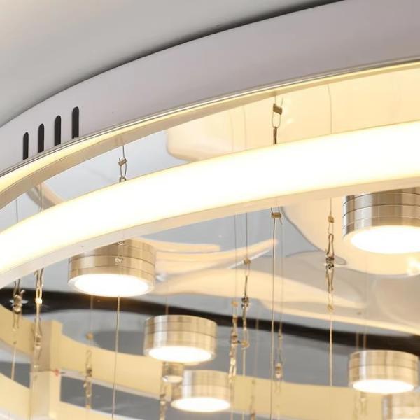 Nordic Simple Light Francesa Salón de estar Dormitorio Techo de luz Crema moderna Personalidad creativa Hoja de loto Diseñador de luz de habitación