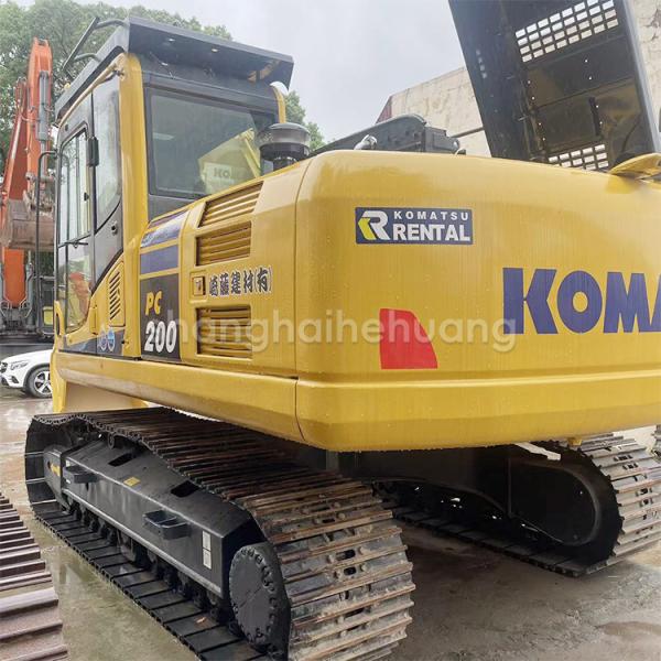 Used Japanese construction machinery Komatsu PC200 excavator with 0.8m3 bucket capacity