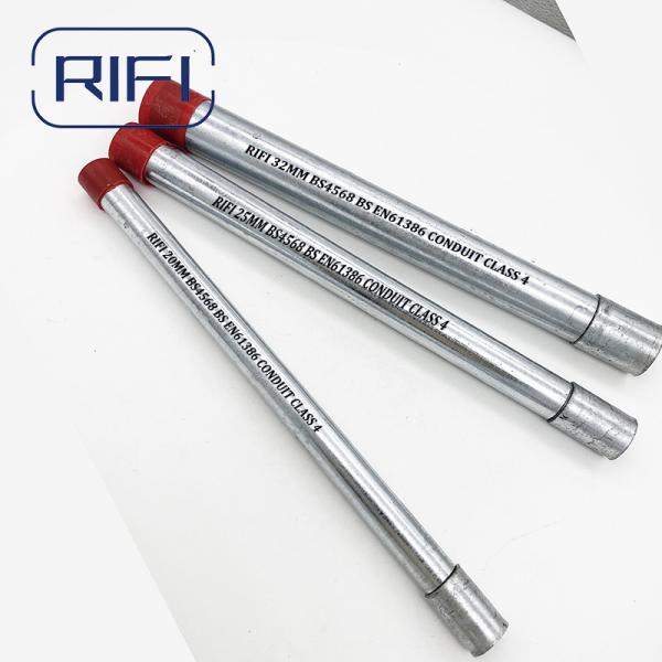 Tubo de condução galvanizado 20 mm Wring Tubo de metal de condução elétrica