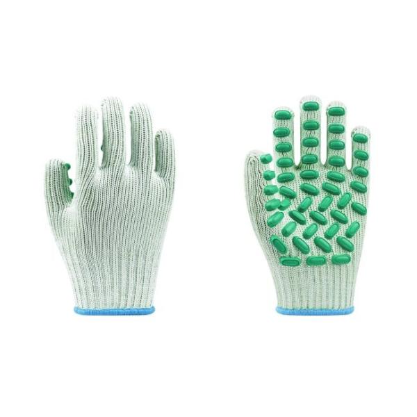 Polycotton Liner Safety Work Gloves with Latex Dots Coating and ANSI/ISEA 138 Level 2 Protection