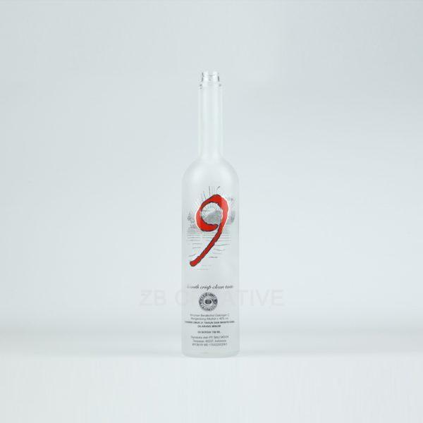 Vodka Personalised Bottle 700ml Screw Cap 580g Glass Alcohol Container CY-858