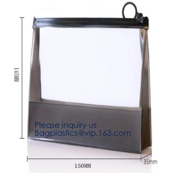 China Manufacturer Wholesale Transparent Beautiful Clear Eva Cosmetic Bag,Travel Bag With Double Zip Design, Bagease