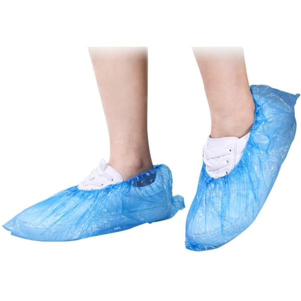 Non Toxic Disposable Shoe Covers Anti Slip Polypropylene PE Water Resistant