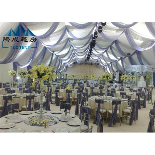 All Season Outdoor Party Tents Light Frame Steel Structure With Sandwich Panel Wall