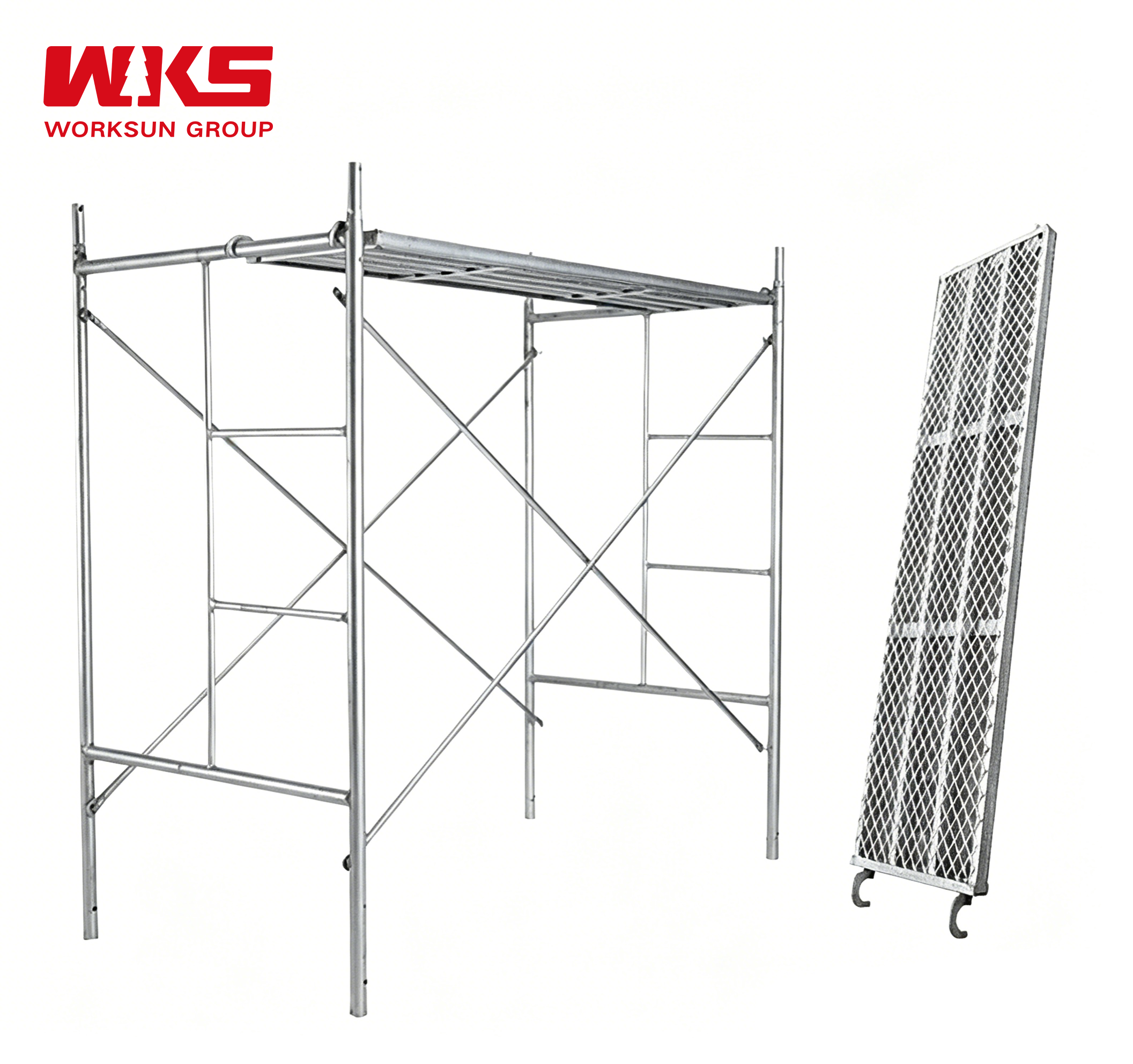 Stable Frame Scaffolding System Modular Galvanised Steel Scaffolding Lightweight