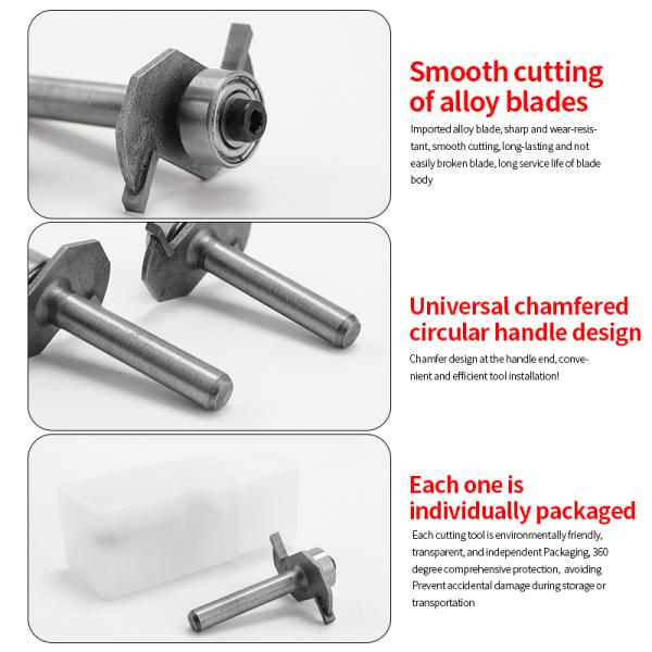 Wood Cnc Cutter  Ball T-shaped Milling Cutters Woodworking  Slotting and Trimming  Carbide End Mills