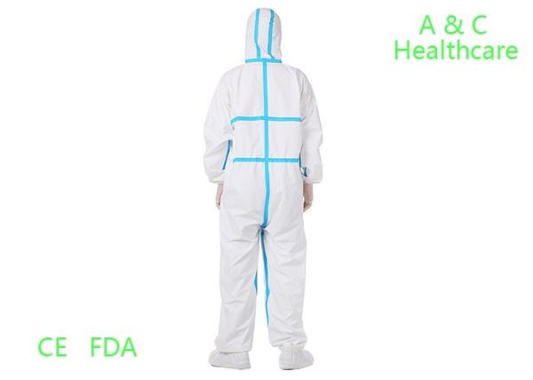 SMS Non Woven Protective Clothing Disposable Medical Protective Suit