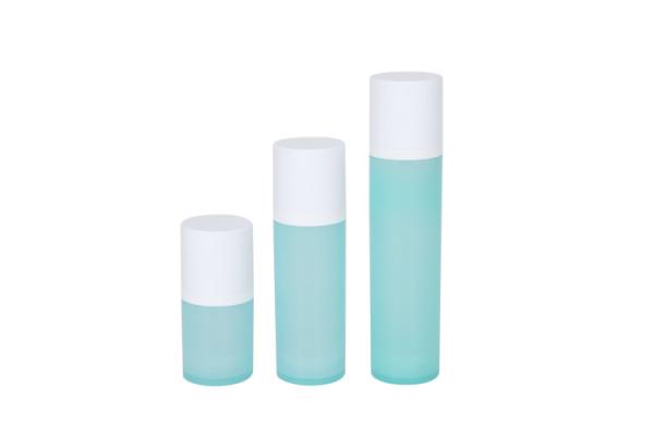 Frasco de creme de empacotamento cosmético luxuoso 50/120/180ml Matte Clear Lotion Bottle do círculo de 10PCS PETG 5/15/30/50/80/100/140g