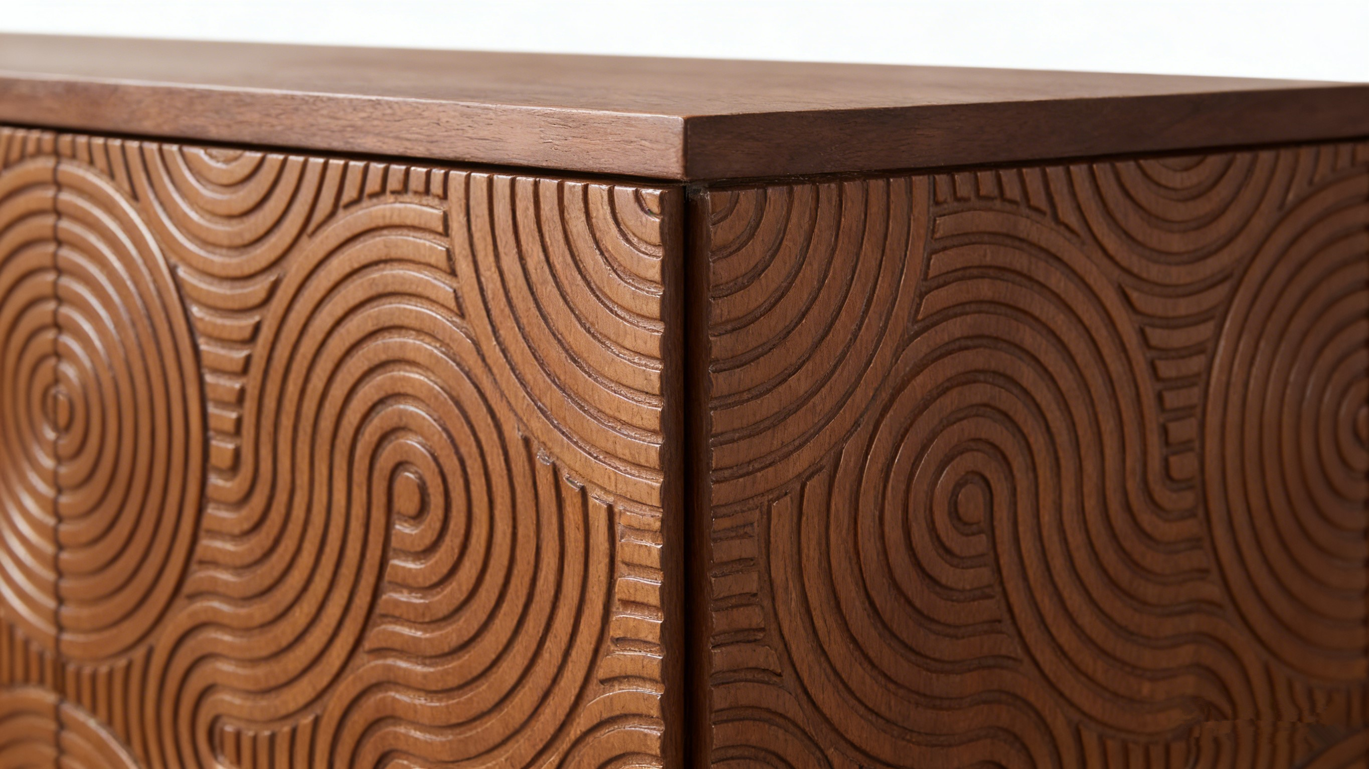 High Quality Veneer Buffet Cabinet Nordic Modern Simple Bedroom Living Room Solid Wood Storage Sideboard