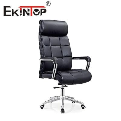 Cadeira de escritório de massagem personalizável com braço articulado cadeira de couro PU