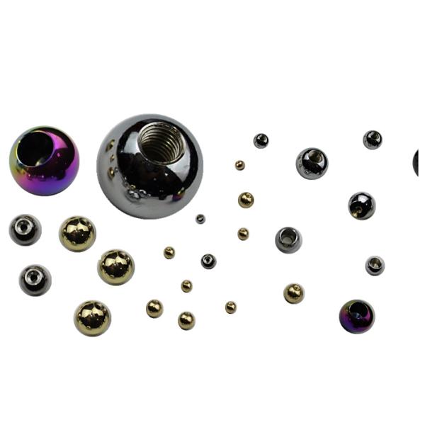 Bola de acero sólida perforada con M8 a través de bolas de acero roscadas agujero del metal los 20MM los 22MM 25M M