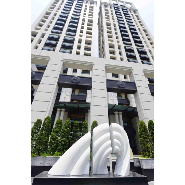 Скульптура нержавеющей стали современная абстрактная, Метал современная на открытом воздухе скульптура