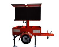 Protéger l'environnement écologique Énergie solaire Écran mobile à LED Trailer pour la place culturelle