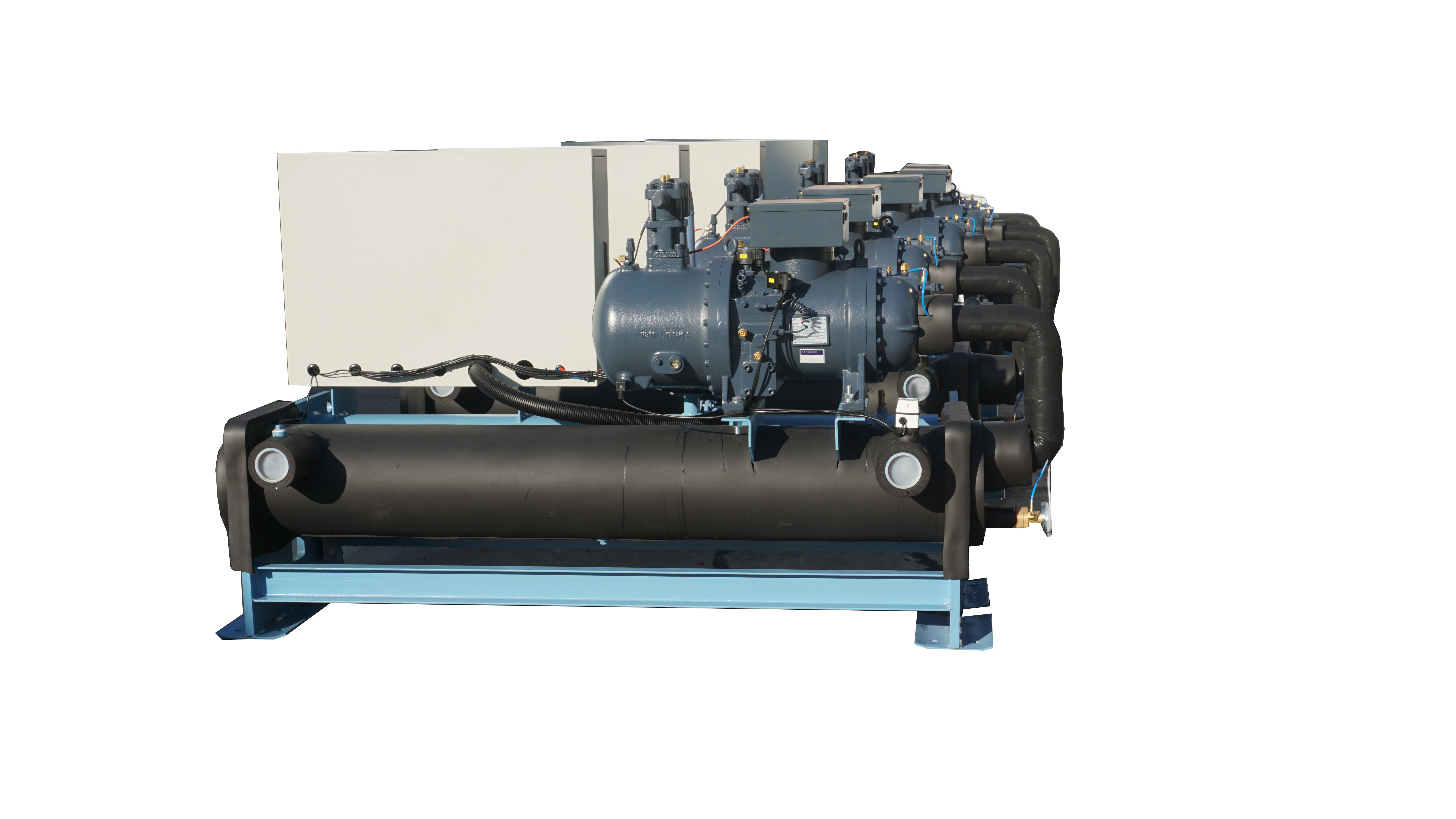 Water Cooled Semi Hermetic Screw Type Chiller Compressor For Data Center Central AC