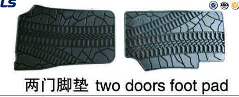 Rubber 4X4 Car Floor Mat for Jeep Wrangler Jk 2/4 doors 2007-2014