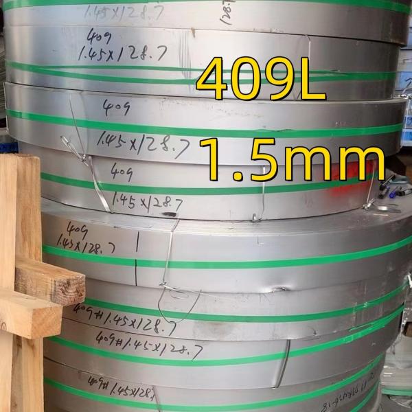Grade SUH409L 1.4509 Stainless Steel Coil Strip Width 120 mm Thickness 2.00 mm For Exhaust Pipe