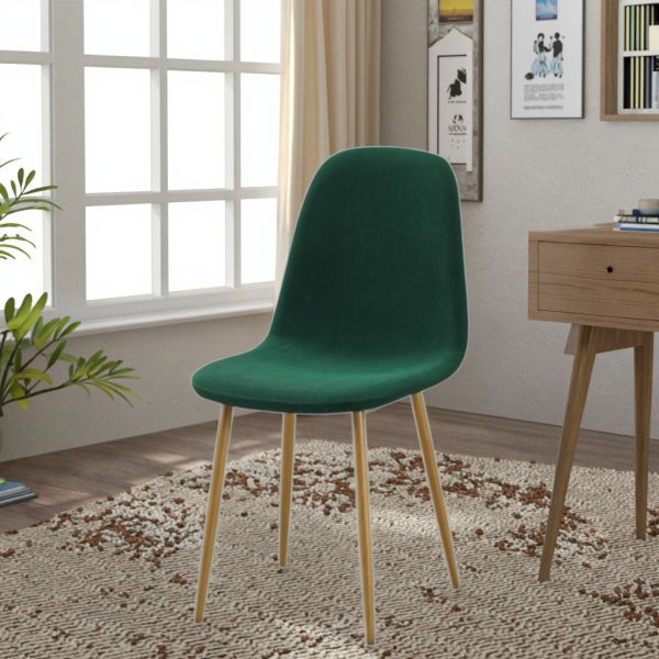 Wholesale Modern Restaurant Fabric Dining Chair Upholstered Accent Chairs Leisure Soft Cushion Back Rest Chair for Restaurant