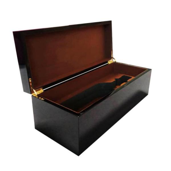 Black Eco Friendly Personalised Champagne Box Anniversary Wine Box