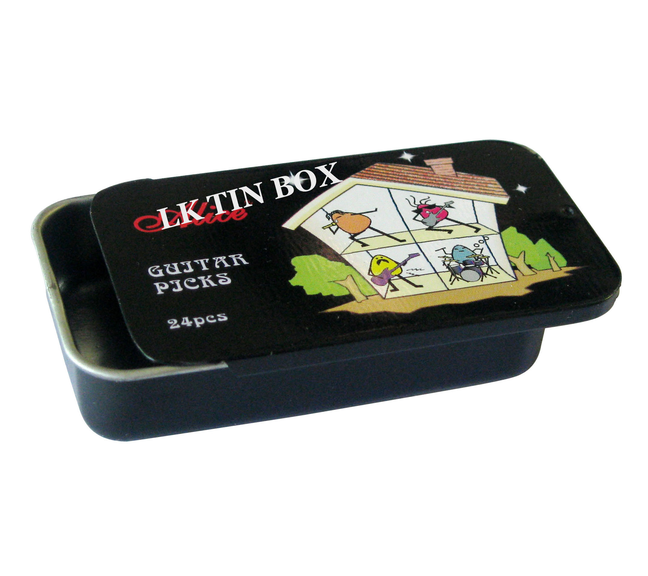 Hawaii Printed Rainbow Mints Small Tin Boxes Candy Tablets Sliding Lid