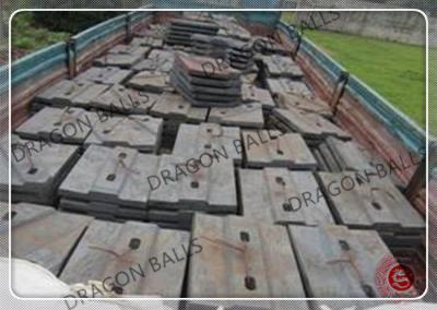 High Mangnese Steel Cement Mill Shell Liners For Ball / Rod Mill Machine