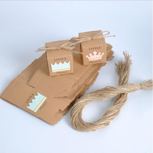 CMYK Kraft Paper Candy Chocolate Truffle Packaging Маленькие картонные коробки для подарков