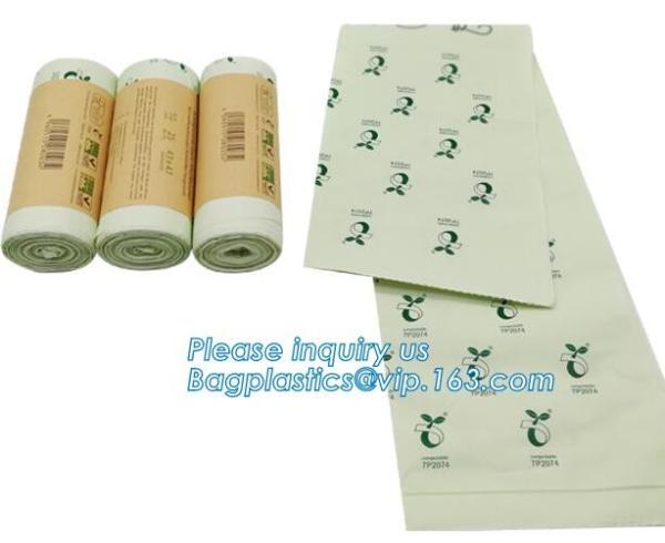 Food Storage Eco Packing Recycle Biodegradable Shopping Bag In bagease, 100% Compostable Plastic T-Shirt Shopping Bags
