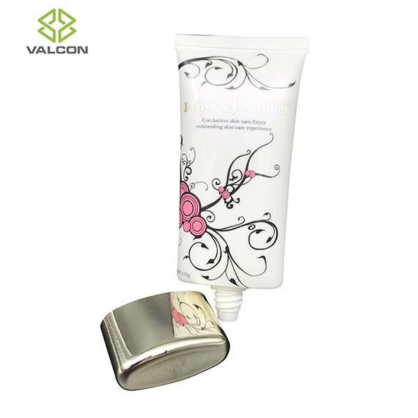 40 MM Empty Cosmetic Tubes Gold UV Cap , Skincare Cream Tube Packaging