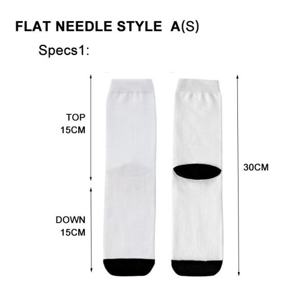 Blank Polyester White Sublimation Socks For Customized Photos Printing
