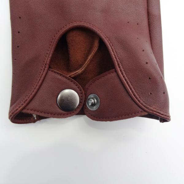 Sheepskin Hole Custom Driving Gloves , Leather Drivers Work Gloves Without Lining