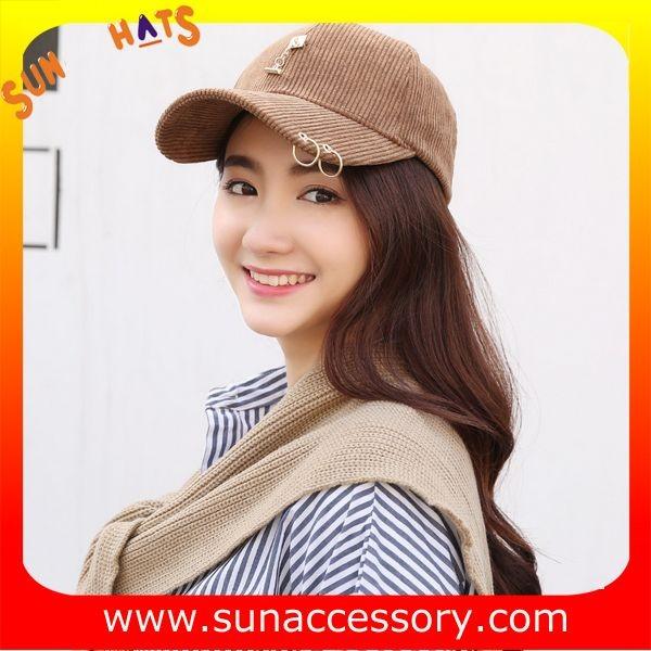 QF17004  Sun Accessory customized fashion baseball caps for ladies  ,caps in stock MOQ only 3 pcs