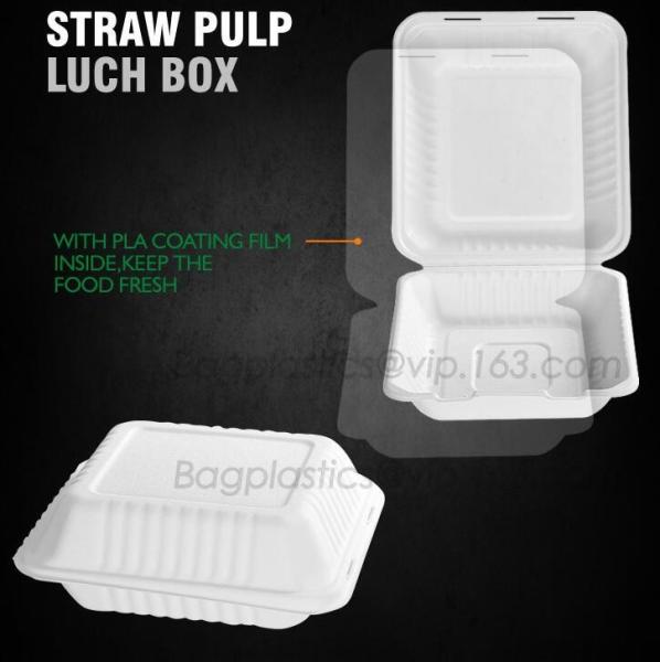 disposable takeout box for lunch, carry out container, meal prep food container Pla lunch box