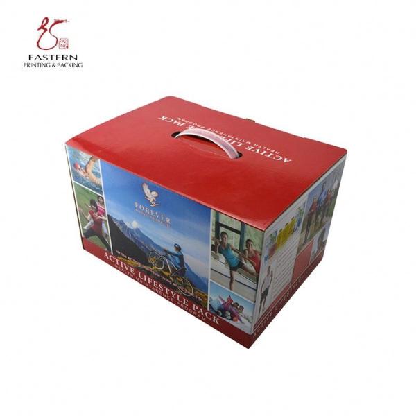 Custom Printing Cardboard Carrying Box With Handle | Custom Business Shipping Boxes
