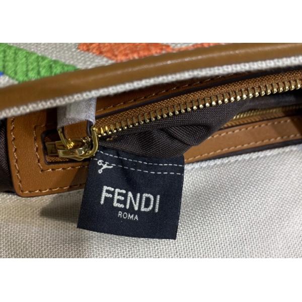 Women F Letters Pattern Denim Baguette Bag Embroidery Series