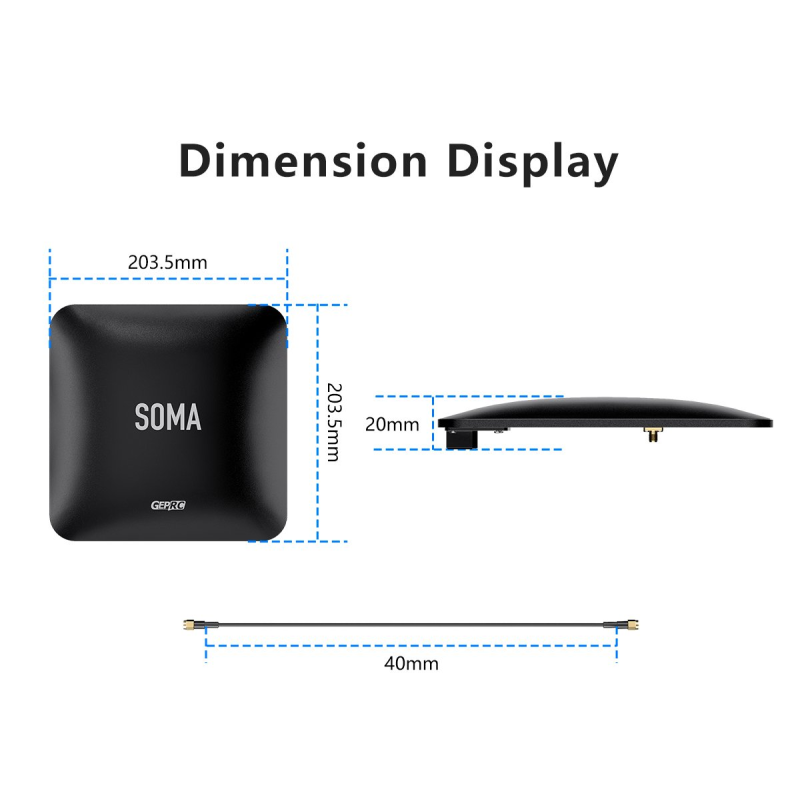 GEPRC SOMA 5.8G Directional Flat-Panel Antenna 17dBi High-frequency PCB RF  Low Average VSWR for FPV Racing Drone Parts