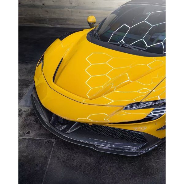 SF90 XX Ferrari Body Kit Carbon Fiber Car Bumpers Front Lip Side Skirts Rear Diffuser