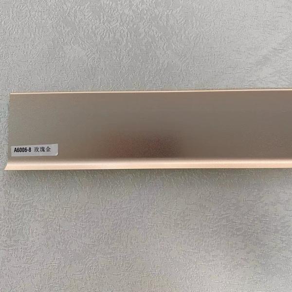 Metal Black Baseboard Skirting Board with 2.5 Meters One Piece Aluminium Channel Profile