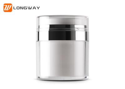 High End Acrylic Airless Pump Jar , 30g 50g Airless Cosmetic Containers