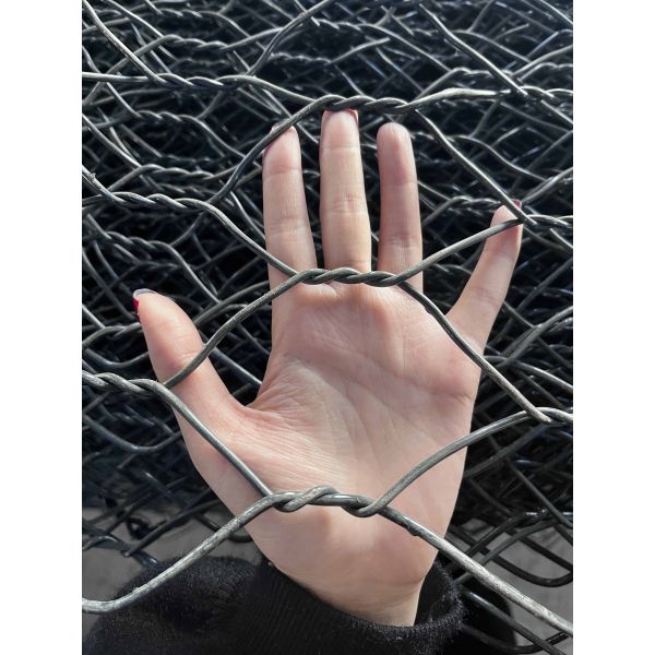 Controlling Flood Rock Wall Hexagonal Wire Mesh Gabion Box Stone Cage 2x1x1m Stone Filled Gabion Basket Galvanized