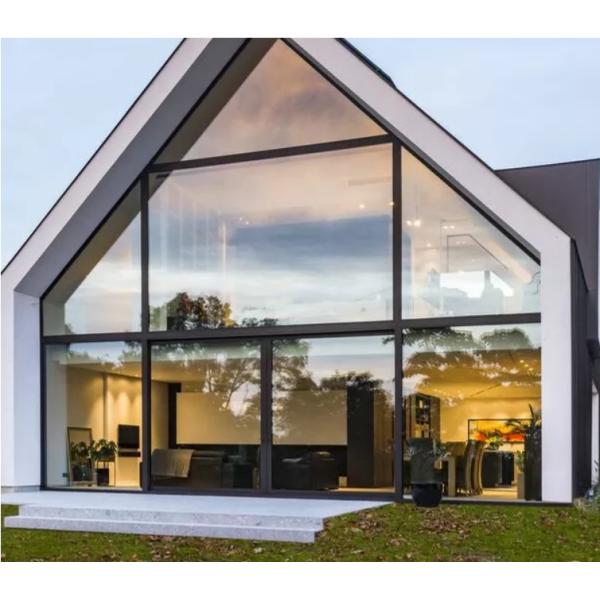 Porte coulissante en verre isolant en aluminium Porte coulissante à carénage Design moderne Installation facile