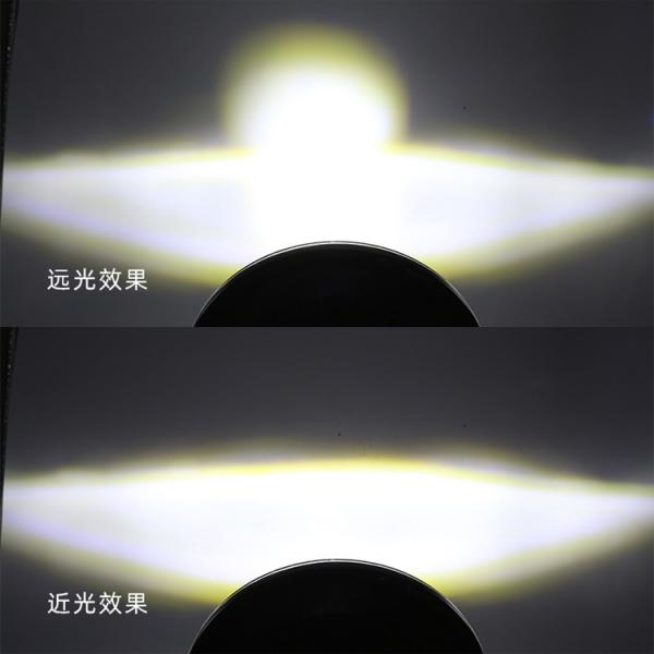 Modified 7 Inch Round Motorcycle Headlight Assembly with 6500K Color Temperature