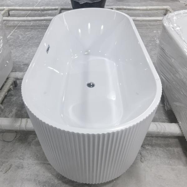 1800/1700/1600/1500/1400mm Oval Pure PMMA Acrylic Freestanding Bathtub Line Outer Tub