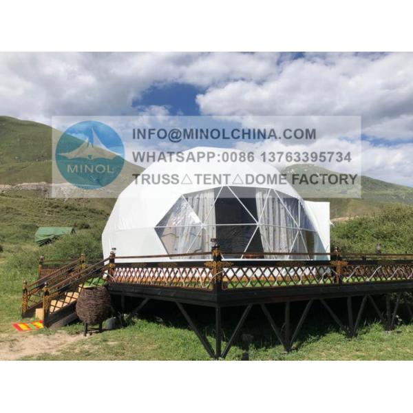 Heat Proof Outdoor Geo Glamping Dome Tent For 2 Person