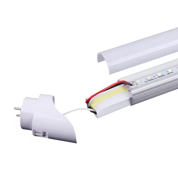3000-8000K 18W Blue Light LED 4ft Lamp Tube Semi-Plastic and Semi-Aluminum with Laser Etched Logo