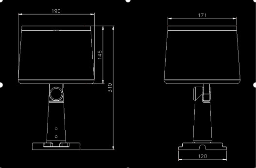 Dustproof 2200K AC85V LED Pir Floodlight