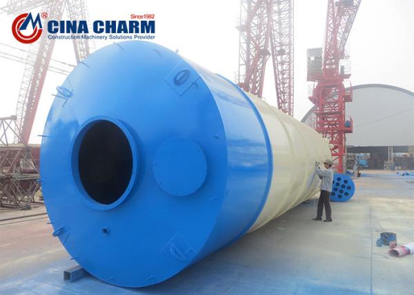 100T Detachable Cement Storage Tank Silo , Fly Ash Storage Silo Easy To Use