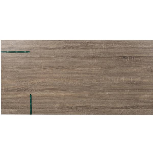 Glass Legs Wooden Top 68kgs Modern Dining Table