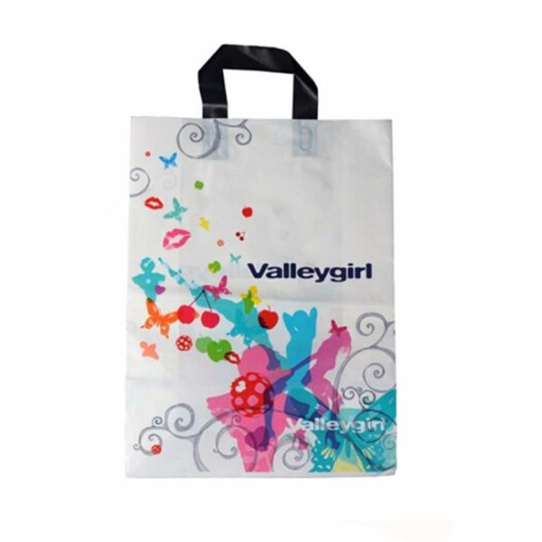 Supermarket clothes shopping plastic hand bag with logo